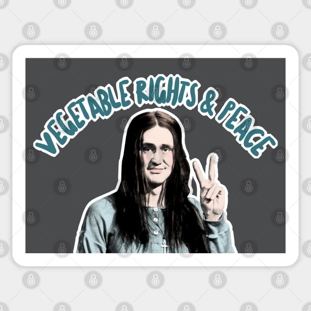 The Young Ones - Neil - Vegetable Rights And Peace Sticker by DankFutura